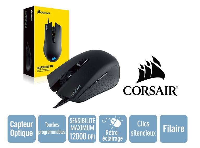 SOURIS CORSAIR HARPOON RGB FILAIRE