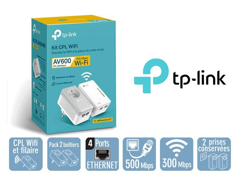 TP-LINK - CPL Wifi TP-LINK Wifi TL-WPA4225 N300