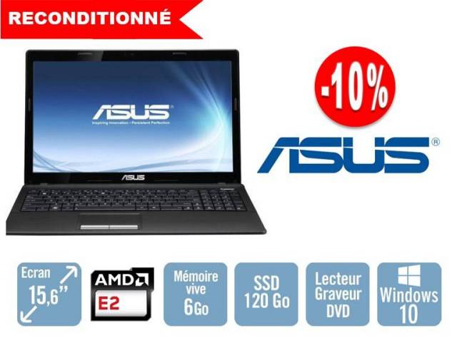 ASUS 15'' - A53-E21800 - Reconditionn