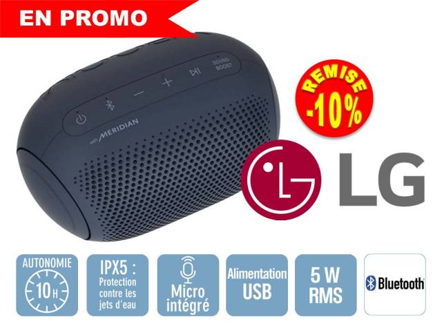 Enceinte Bluetooth LG XBOOM Go PL2